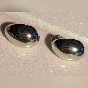 Classic Silver Monet Clip Earrings